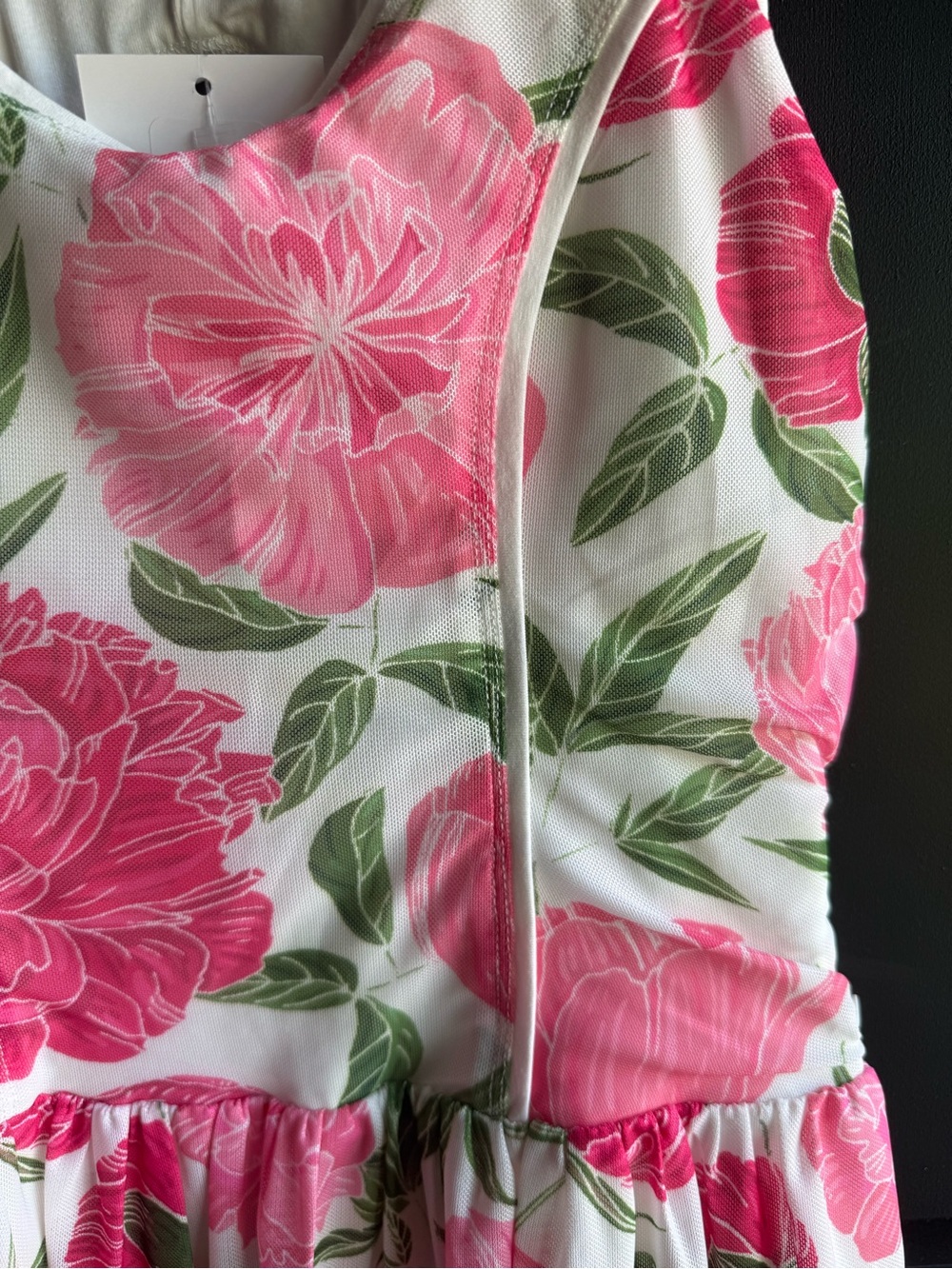 NWT PINK FLORAL MESH ATHLETIC DRESS Size Small - Picture 10 of 16